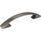 Elements 96 mm Center-to-Center Brushed Pewter Arched Strickland Cabinet Pull 771-96BNBDL - alternate 1